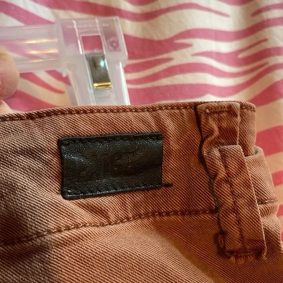 PAIGE Carly High-Rise Wide-Leg Crop Jeans in Terra Cotta - Picture 6 of 14